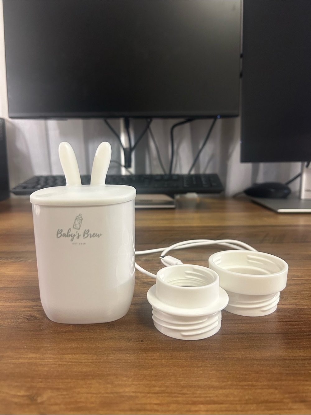 Baby’s Brew Portable Bottle Warmer with Dual Adapters- like new-used a few times